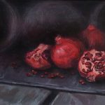 Pommegranates and the three-headed goddess (study)- Nov 2021